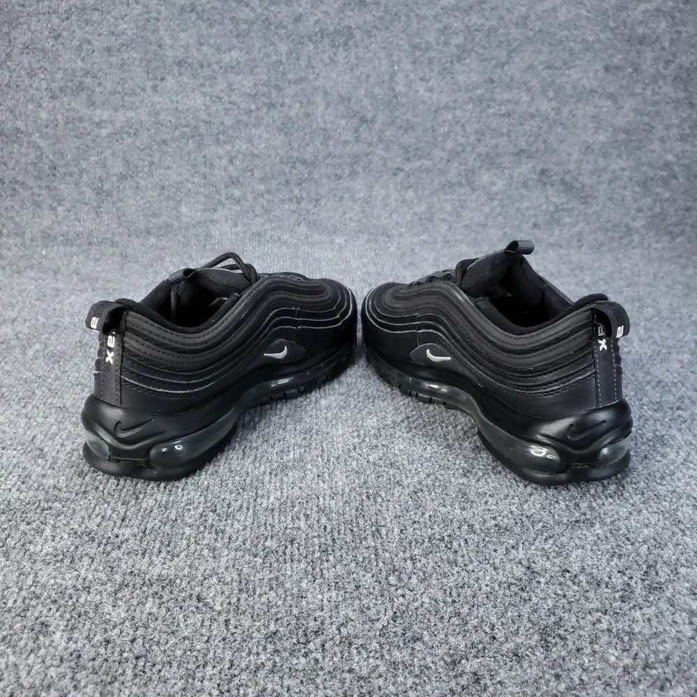 Nike‎ Air Max 97 GS Shoes Kids Youth SIze 4.5 Triple Black Running Sneakers